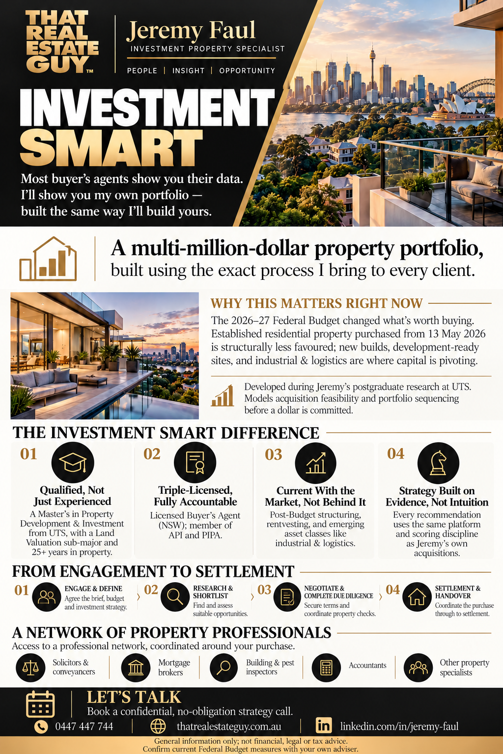 Investment Smart process and professional network
